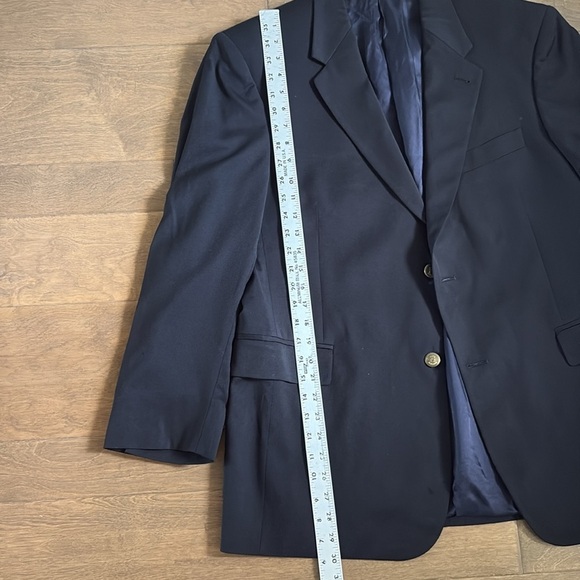Murano Blazer Sport Coat Wool Navy 42S - Picture 4 of 10
